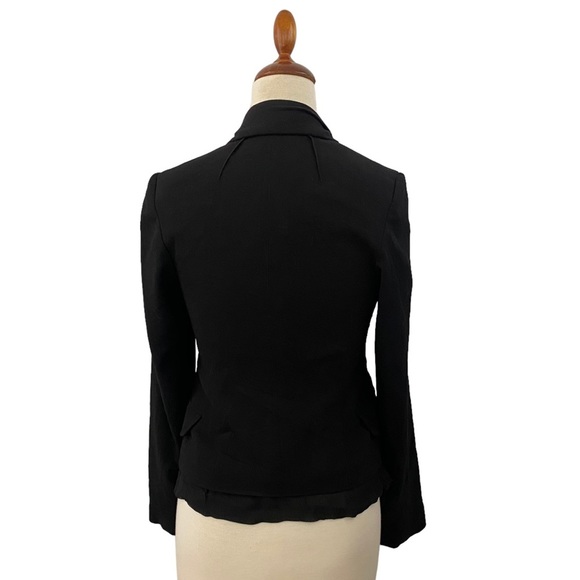 Kaylee Tankus Black Wool Blazer Waist Tie - Picture 3 of 8
